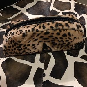 Leopard print sunglass case